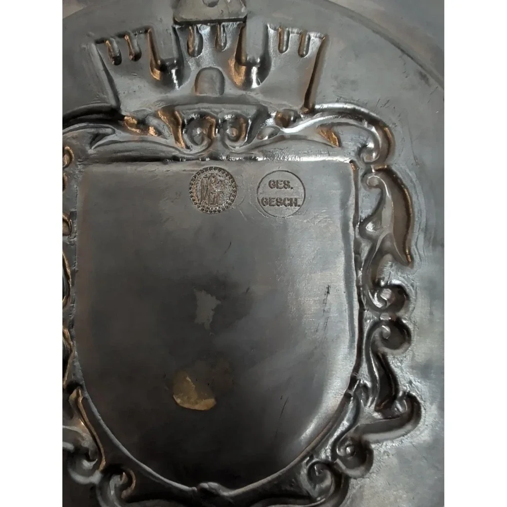 Barsinghausen Germany Pewter Wall Plate 8